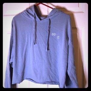 Cropped hoodie sweatshirt